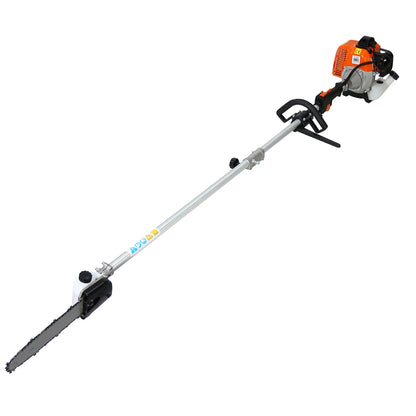 SYNGAR 10-in-1 Grass Trimmer Weed Eater Combos, 52CC 2-Cycle Full Crank Shaft Gas Powered Weed Eater with Gas Pole Saw, Hedge Trimmer and Brush Cutter, Grass Trimming Tool for Garden, Lawn Care