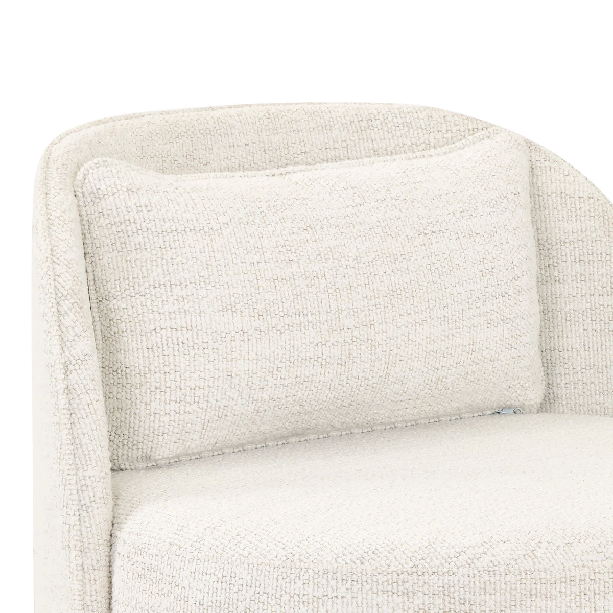 Better Homes & Gardens Juliet Modern Arch Swivel Accent Chair, Cream Boucle