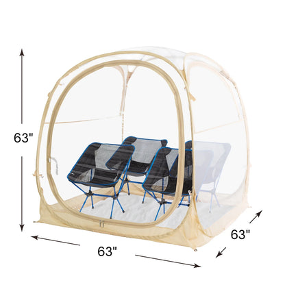 EighteenTek Four-Person Weatherproof Pop-Up Sports Pod Tent Shelter
