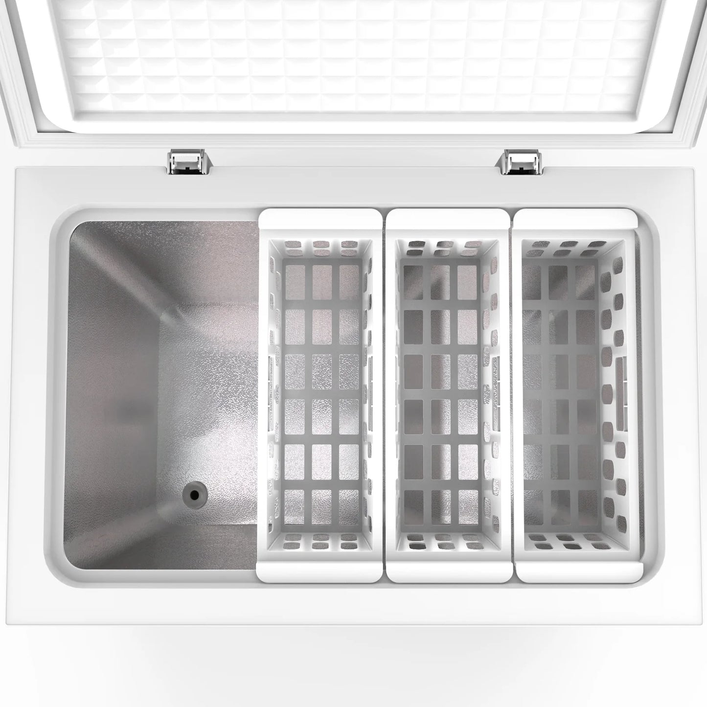 KNDKO 7.0 cu.ft. Chest Freezer with Adjustable Temperature, Free Standing Top Open Door Compact Freezer with Removable Basket for Kitchen/Home/Bar/Garage/Office