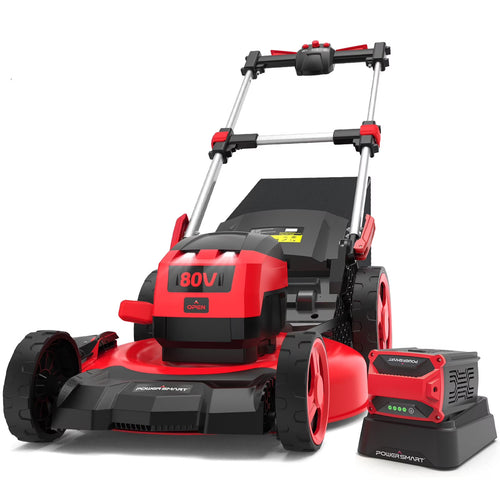PowerSmart 80V 22-inch Self-Propelled Cordless Lawn Mower with 6.0Ah Battery and Charger