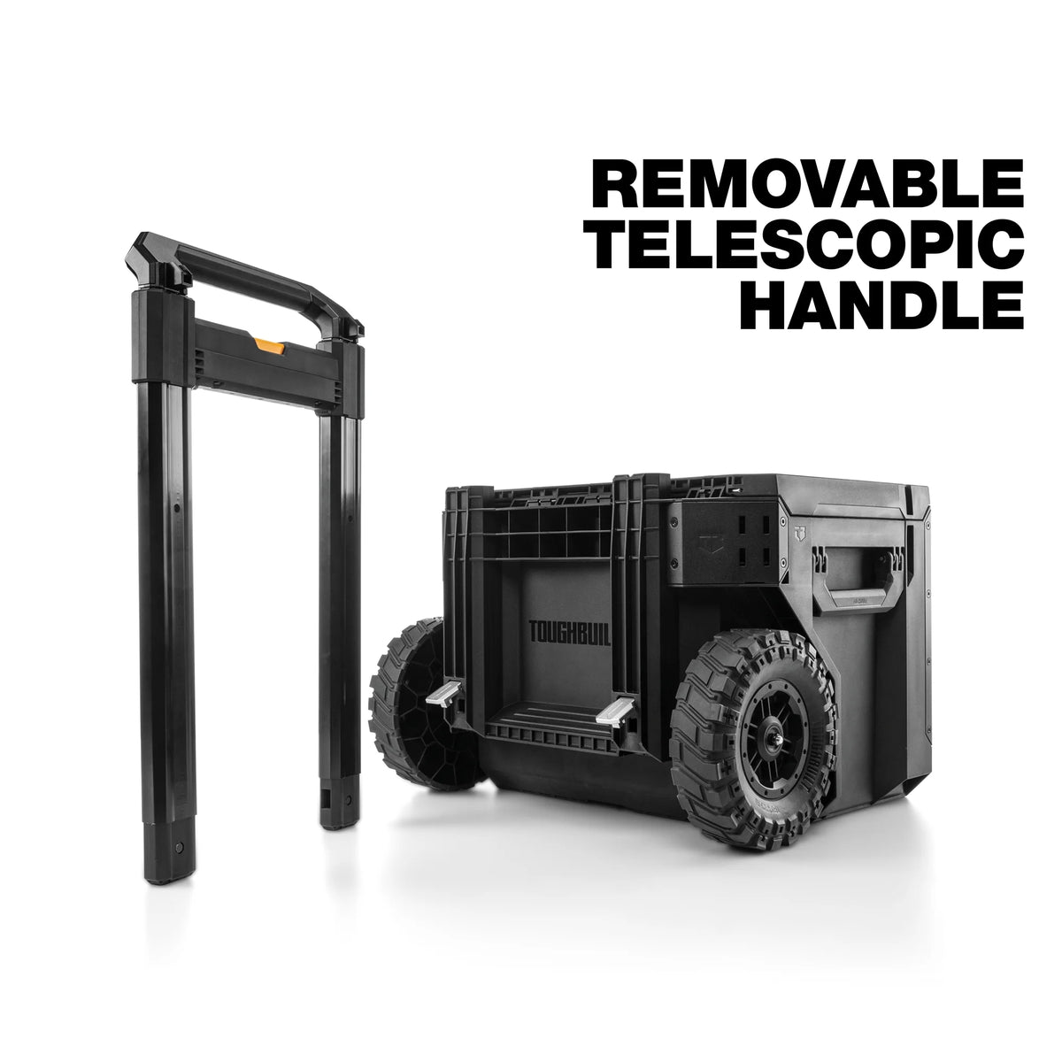 ToughBuilt Portable 2-in-1 Rolling Tool Box with Wheels & Stackable Design