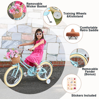 Glerc Little Molly 12 inch Kids Girls Bike for1 2-4 Years Old Child and Toddler,gifts,Pink