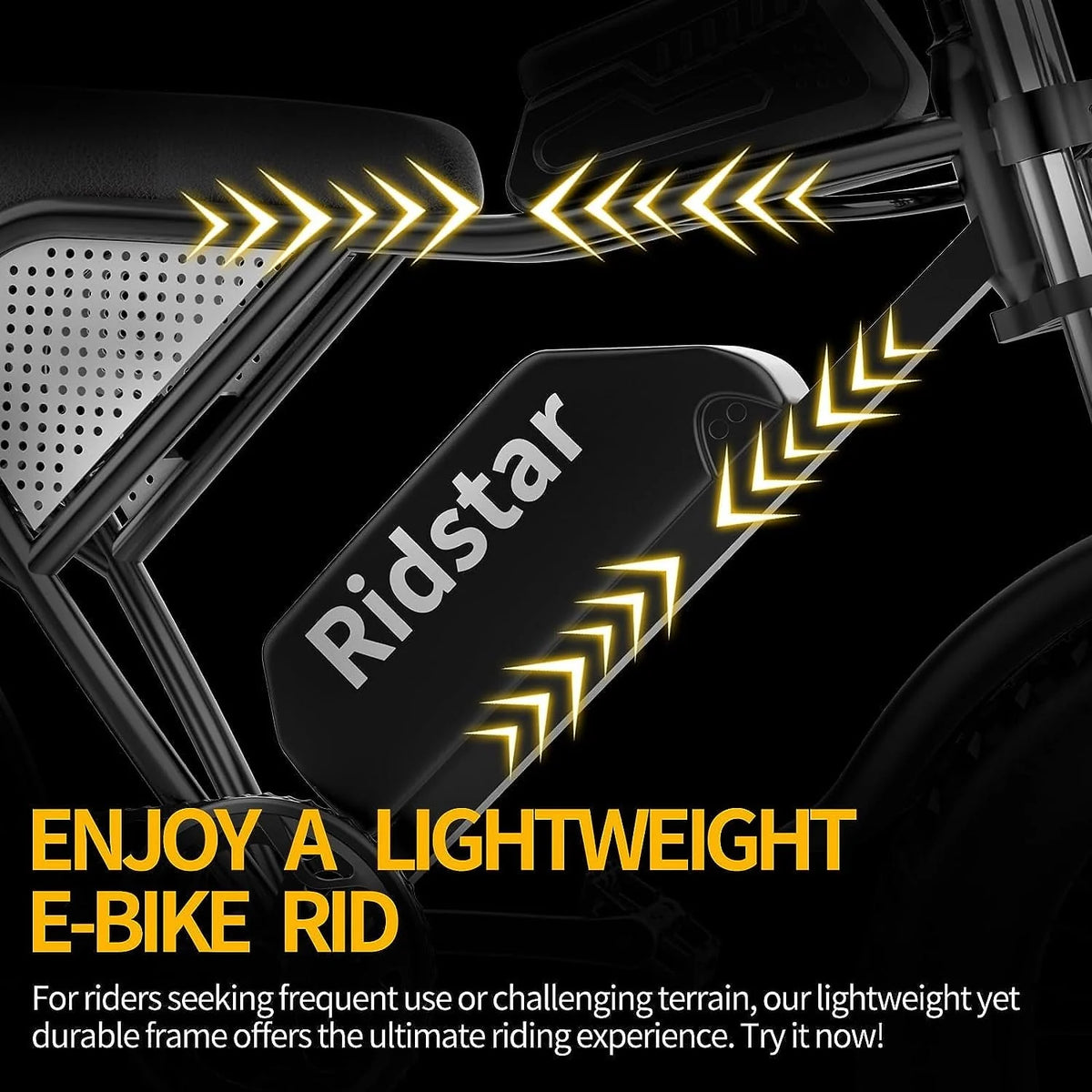 Electric Bike for Adults Ridstar, 20" Fat Tire Electric Motorcycle,1000W Electric Bike with Removable 48V/20Ah Battery E-Bike Shimano 7 Full Suspension Electric Bicycle