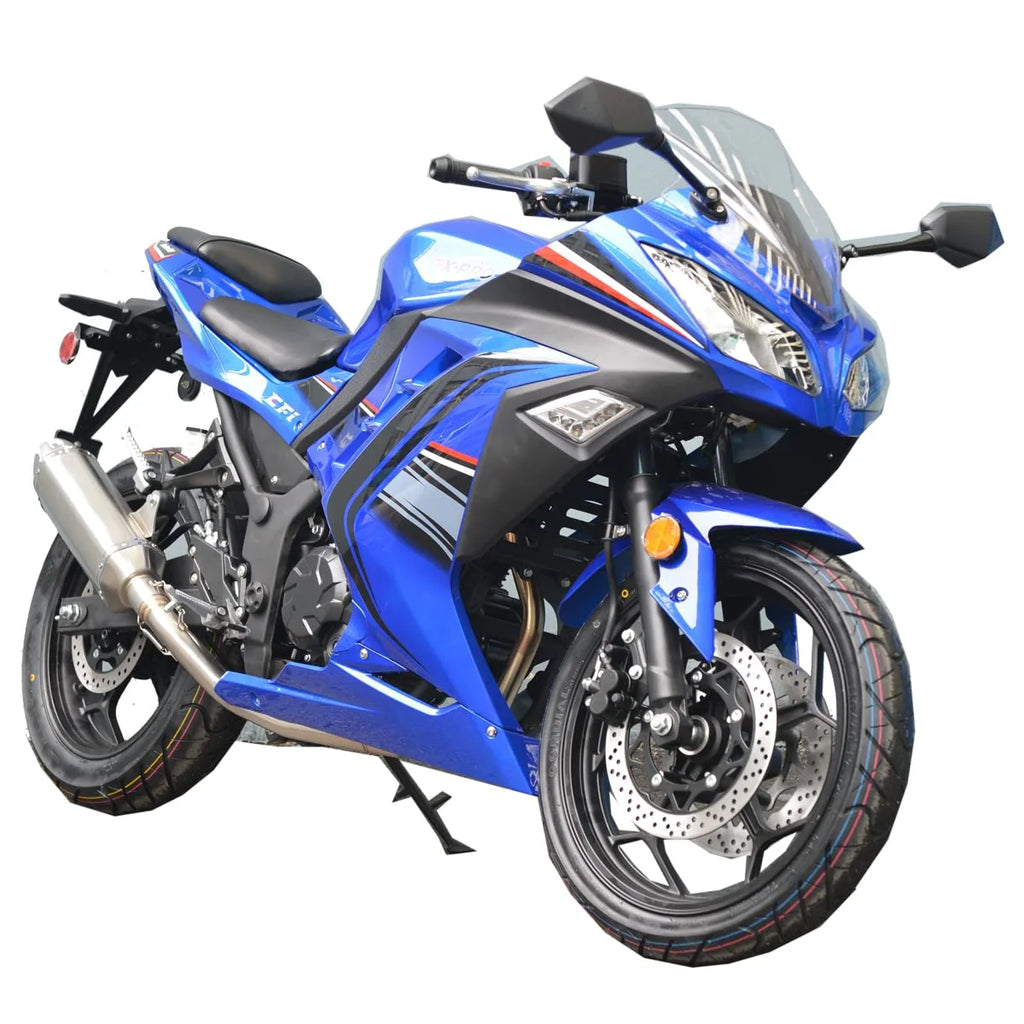 X-Pro Brand New 250cc EFI Fuel Injection Dirt Bike Motorcycle Street Bike, 6 Manual Transmission Electric Start 17" Wheels Assembled in Crate