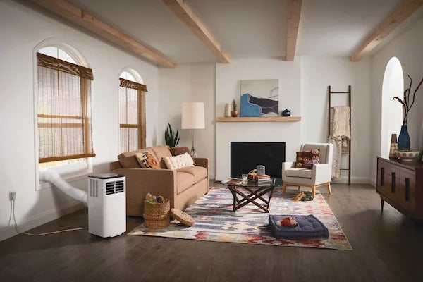 Frigidaire 8,000 BTU Portable Air Conditioner with Dehumidifier Mode for Rooms up to 150 Sq. Ft., White