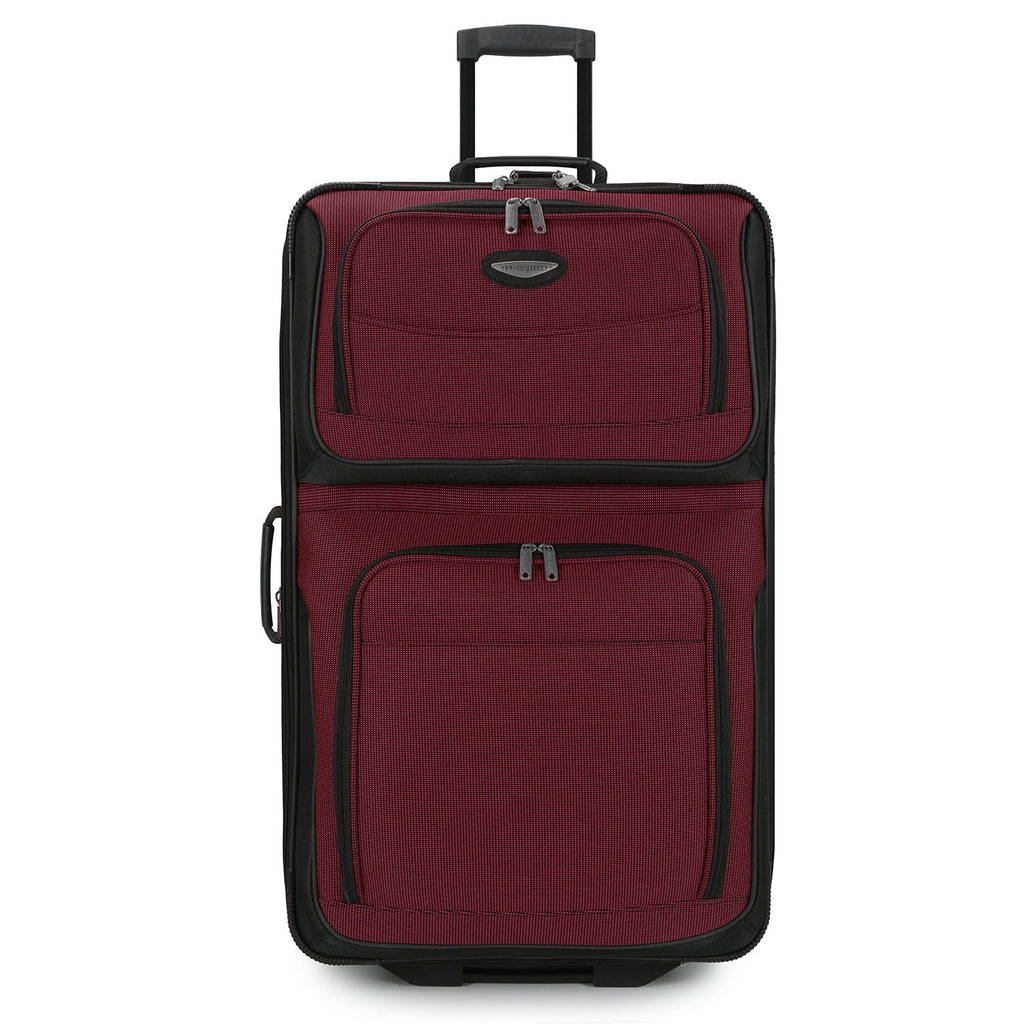 Travel Select Amsterdam Expandable Rolling Upright Luggage, Burgundy, 29" Checked Large