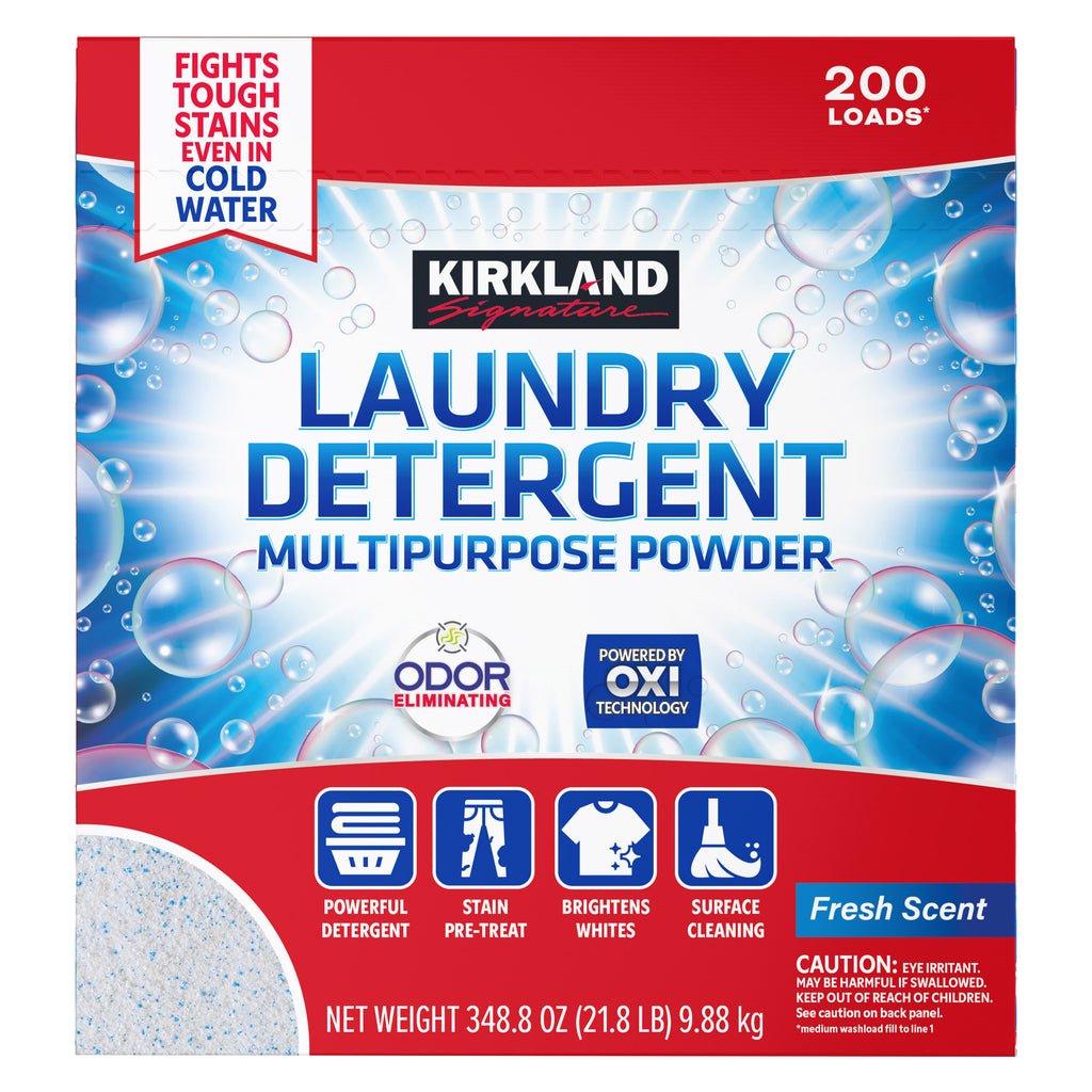 Kirkland Signature Powder Laundry Detergent, 200 Loads, 348.8 oz