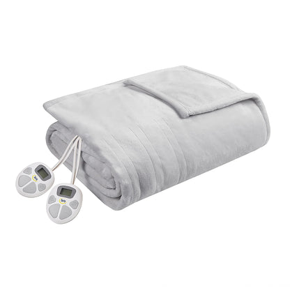Serta Gray Polyester  Electric Blanket, Queen
