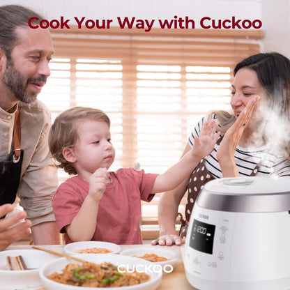 Cuckoo CRP-P1009SW 10-Cup (Uncooked) Heating Pressure Rice Cooker & Warmer with Nonstick Inner Pot