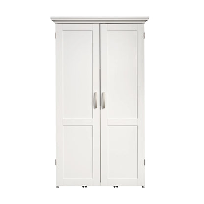 Sauder Craft & Sewing Armoire in Soft White, Soft White Finish
