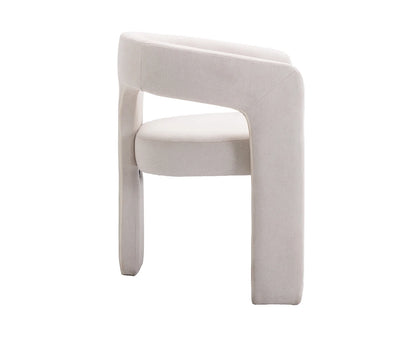 Guyou Modern Sherpa Upholstered Dining Chair, Cute Barrel Side Armchair Kitchen Chair with Armrests and Back for Living Room Dining Room Bedroom, Green