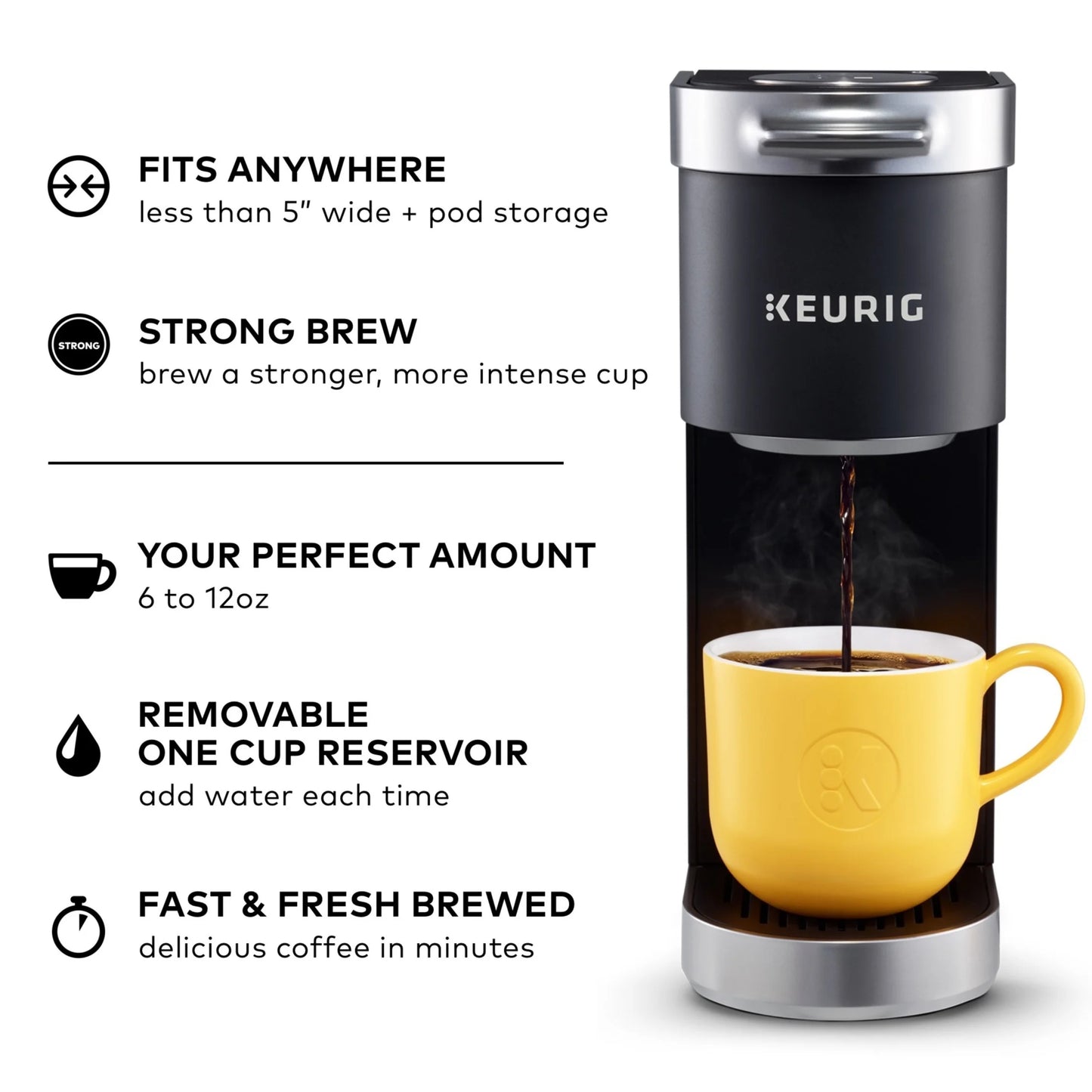 Keurig K-Mini Plus Single Serve K-Cup Pod Coffee Maker, Dusty Rose