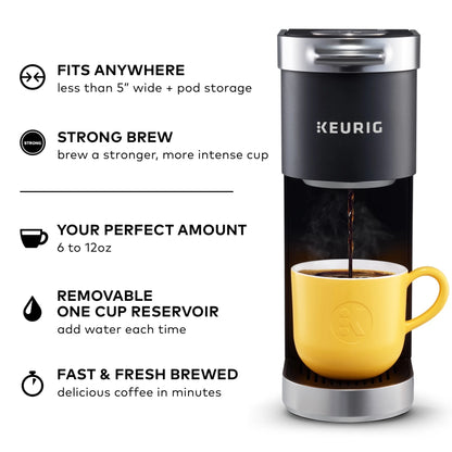 Keurig K-Mini Plus Single Serve K-Cup Pod Coffee Maker, Dusty Rose
