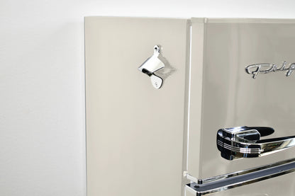 Frigidaire, 3.1 Cu. Ft. 2 Door Retro Compact Refrigerator , Built-In Side Bottle Opener, Cream
