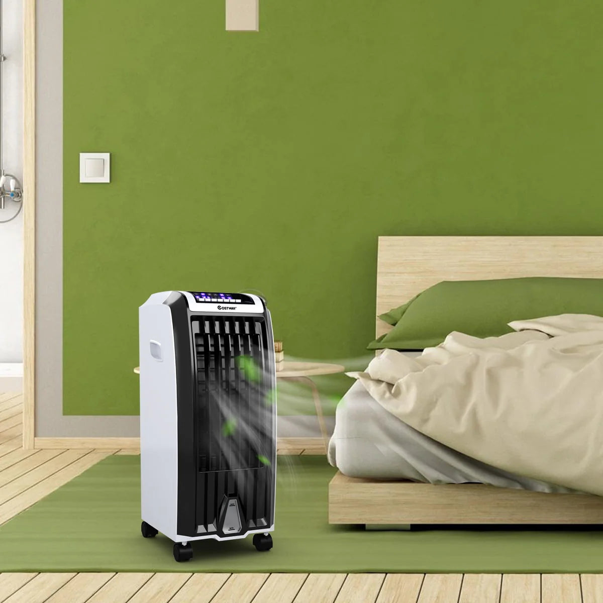Costway Evaporative Portable  Cooler Fan Anion Humidify W/ Remote Control