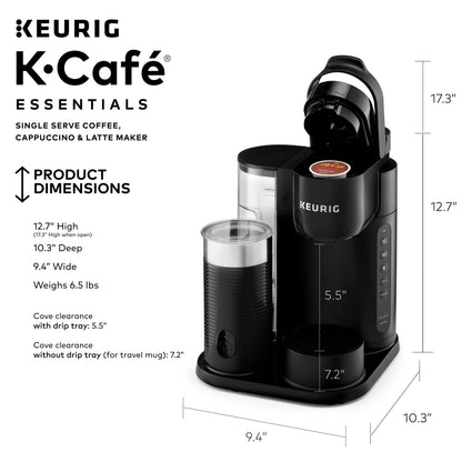 Keurig K-Caf�� Essentials Single Serve K-Cup Pod Coffee Maker, Black