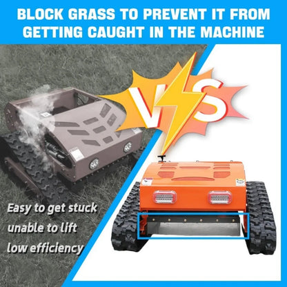 MachPro 300 lbs 9 HP Orange Remote Control Lawn, Mower Manganese Steel Blade, Adjustable Cutting Height, Speed, All Terrain Cordless Grass Cutter