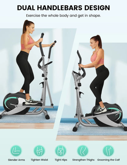 THERUN Ultra Quiet Magnetic Elliptical Trainer Exercise Machine