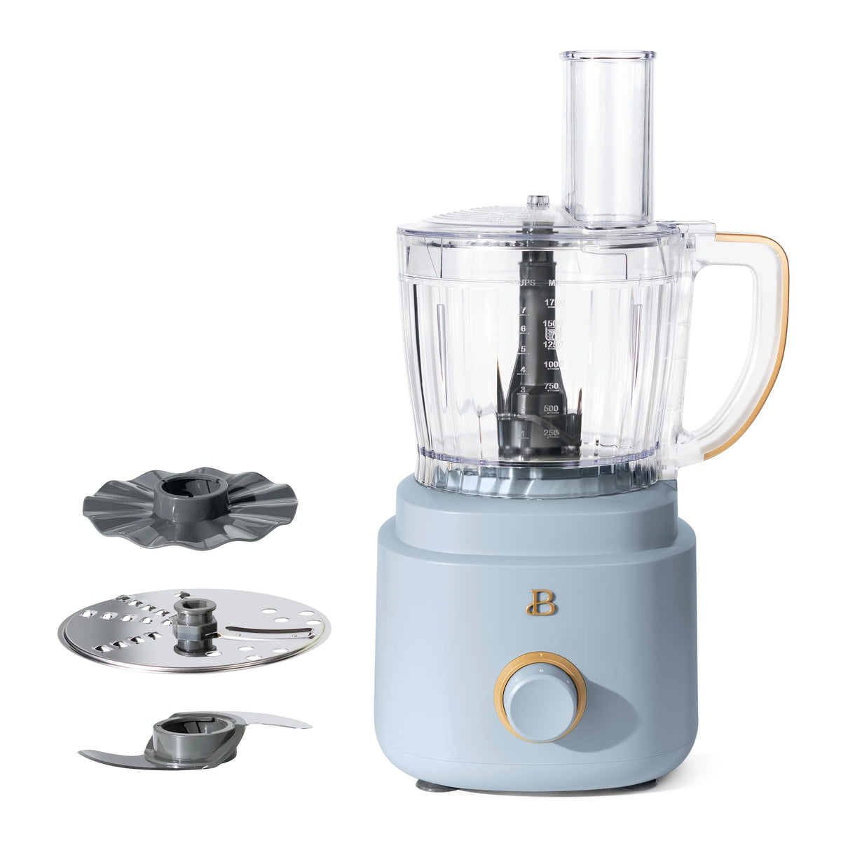 Beautiful 10-Cup Food Processor with Accessories, White Icing by Drew Barrymore