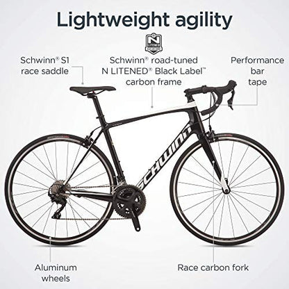 Schwinn Fastback Carbon Road Bike, Fastback Carbon 105, 57cm/Extra Large Frame
