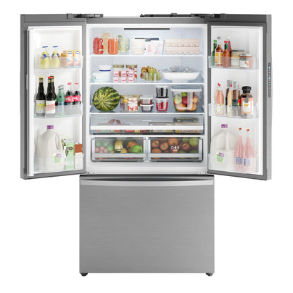 Kenmore 20.3 Cu. ft. Capacity Counter-Depth French Door Refrigerator and Freezer with Ice Maker, Stainless Steel