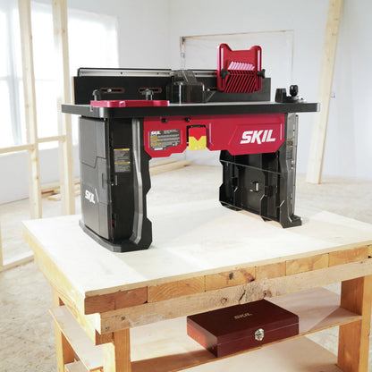 SKIL SRT1039 Benchtop Portable Router Table with Dual Sided Integrated Bit Storage