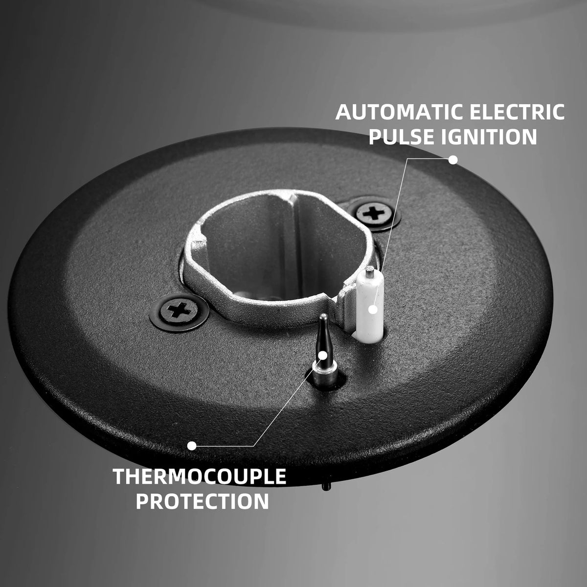 Eascookchef 2 Burners Gas Cooktop Electric Stove Oven 12 inch NG/LP Gas Stainless Flame-Out Proof