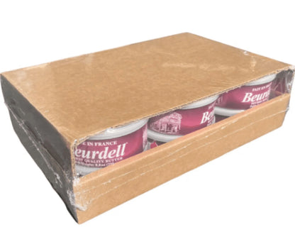 Beurdell Canned French Butter �M?100% Natural Salted Pasteurized Real Butter | Long Shelf Life Emergency Survival Food | Great for Cooking, Baking, RV & Camping | Pull Top Lid | Pack of 24 | France