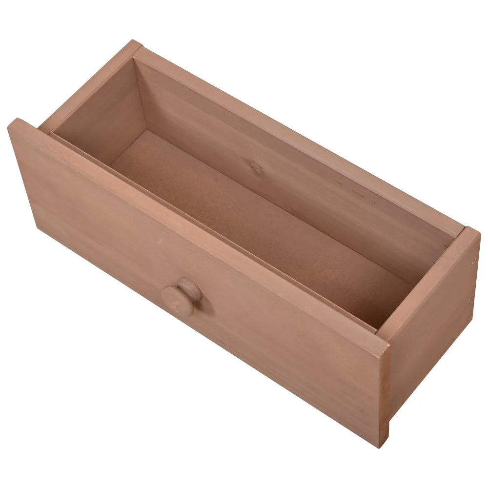 Rustic 65.7'' Tall Garden Potting Bench Table with Hutch, 3 Shelves, 6 Drawers, 2 Cabinets & 3 Side Hooks for Mudroom, Patio, 3 Color