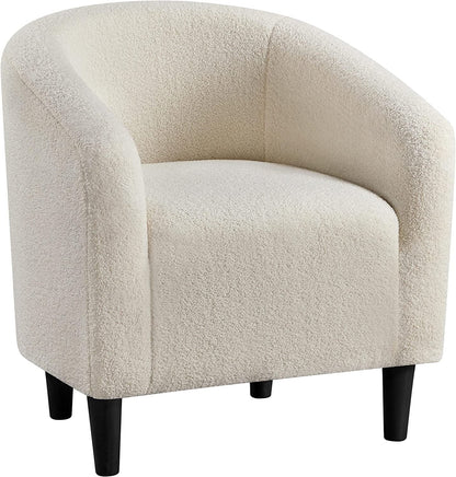 Club Chair, Velvet Accent Chair Upholstered Barrel Chair Sitting Chair with Armrest and Low Back for Living Room Bedroom, Pink