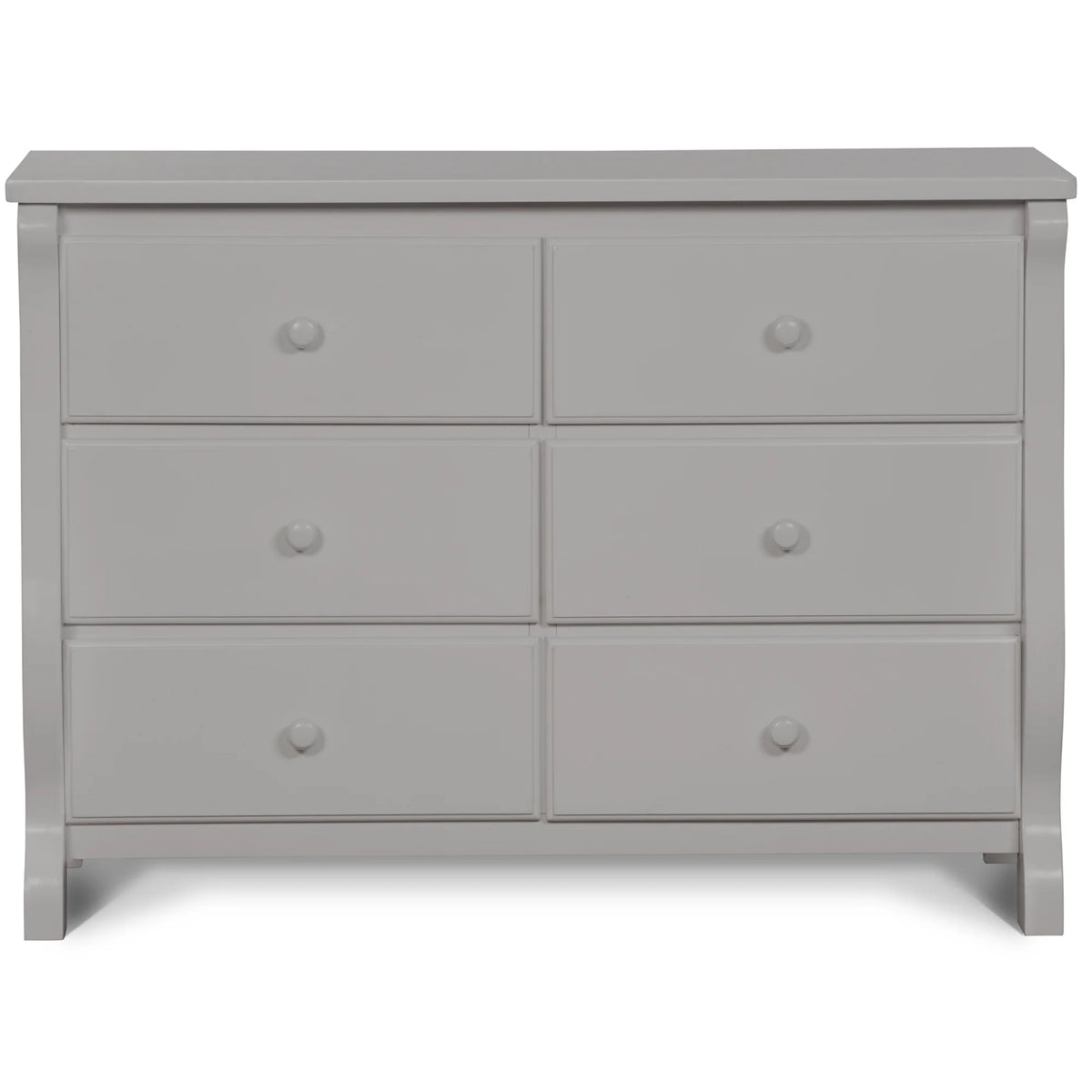Delta Children Universal 6 Drawer Dresser with Interlocking Drawers - Greenguard Gold Certified, Grey