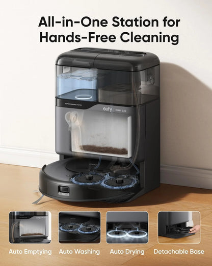 eufy Robot Vacuum Omni C20, Robot Vacuum and Mop Combo + Official RoboVac Hard Floor Cleaning Solution