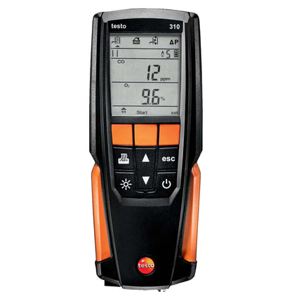 testo 310 I Residential Combustion Analyzer Kit I Flue Gas Detector Set for Heating Systems No App Connection Standard Set