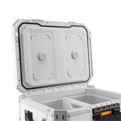 ToughBuilt StackTech Compact Cooler, Stackable 16 Quart Hard Shell Ice Chest, White