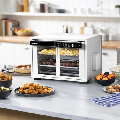 Gourmia 1700W 9-Slice Digital Toaster Oven Air Fryer, 12 Cooking Preset, 35L, Stainless Steel