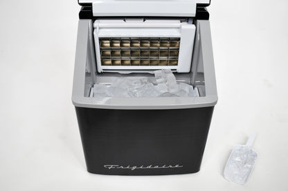 Frigidaire 40lbs. Countertop Clear Square Ice Maker - Stainless Steel