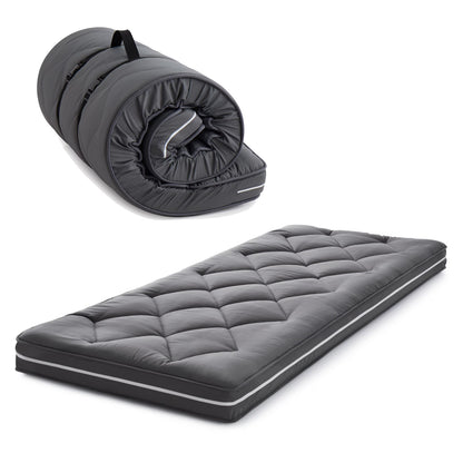 Jamdok 4Inch Floor Mattress,3-Layer Structure,Narrow Twin Size Gel Memory Foam,Removable Pillow Top Cover,Roll up Cot Mattress Topper,Portable Sleep Mat(75X30X4��)