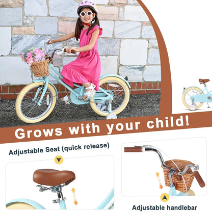 Glerc Little Molly 12 inch Kids Girls Bike for1 2-4 Years Old Child and Toddler,gifts,Pink