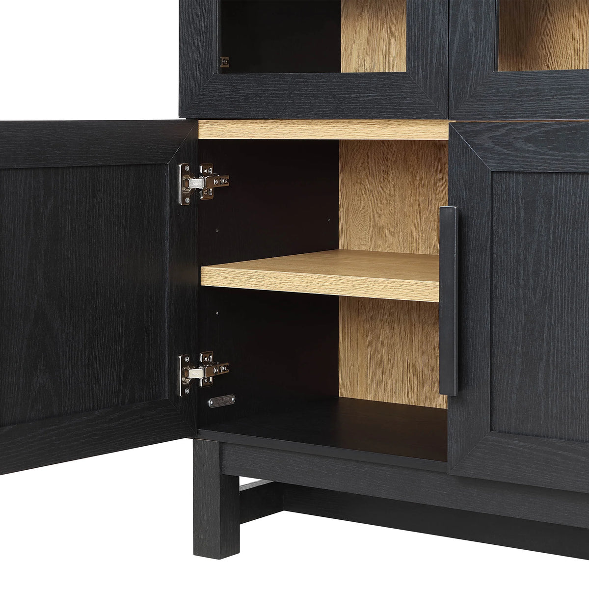Better Homes & Gardens Juliet Kitchen Rounded Arch Cabinet, Rich Black
