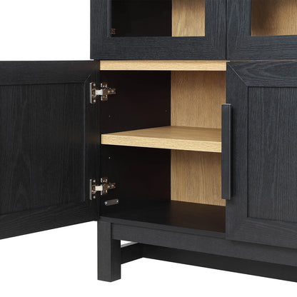 Better Homes & Gardens Juliet Kitchen Rounded Arch Cabinet, Rich Black
