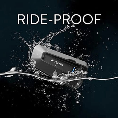 Cardo PACKTALK Edge Motorcycle Bluetooth Communication System Headset Intercom - Dual Pack