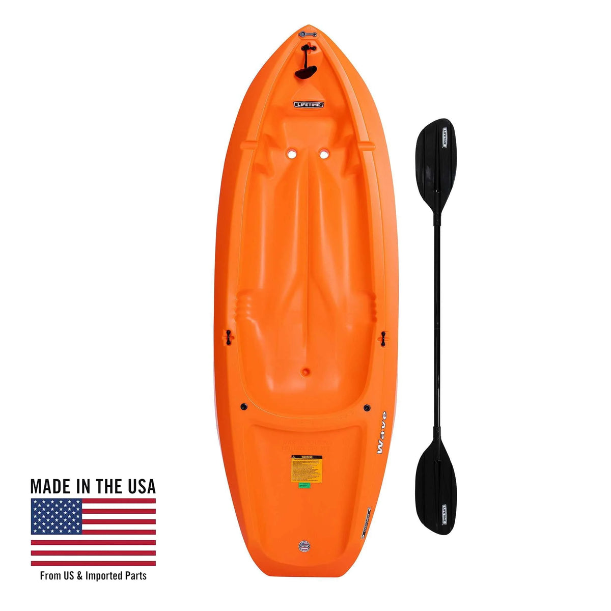 Lifetime Wave 6 ft Youth Kayak, Orange (90154)