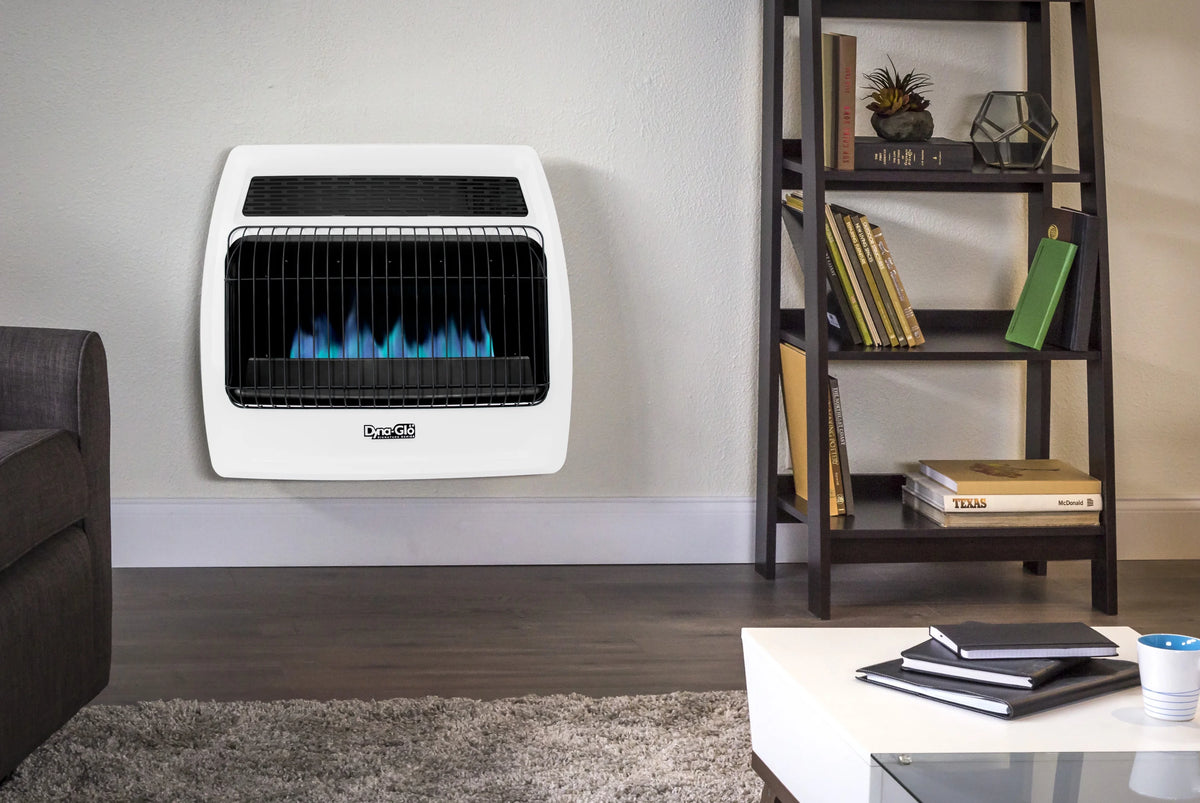 Dyna-Glo 30,000 BTU Liquid Propane Blue Flame Vent Free Thermostatic Wall Heater