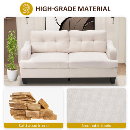 Royalcraft Swivel Nursery Glider Recliner, Comfy Upholstered Glider Chair with Lumbar Pillow and Footrest, Beige