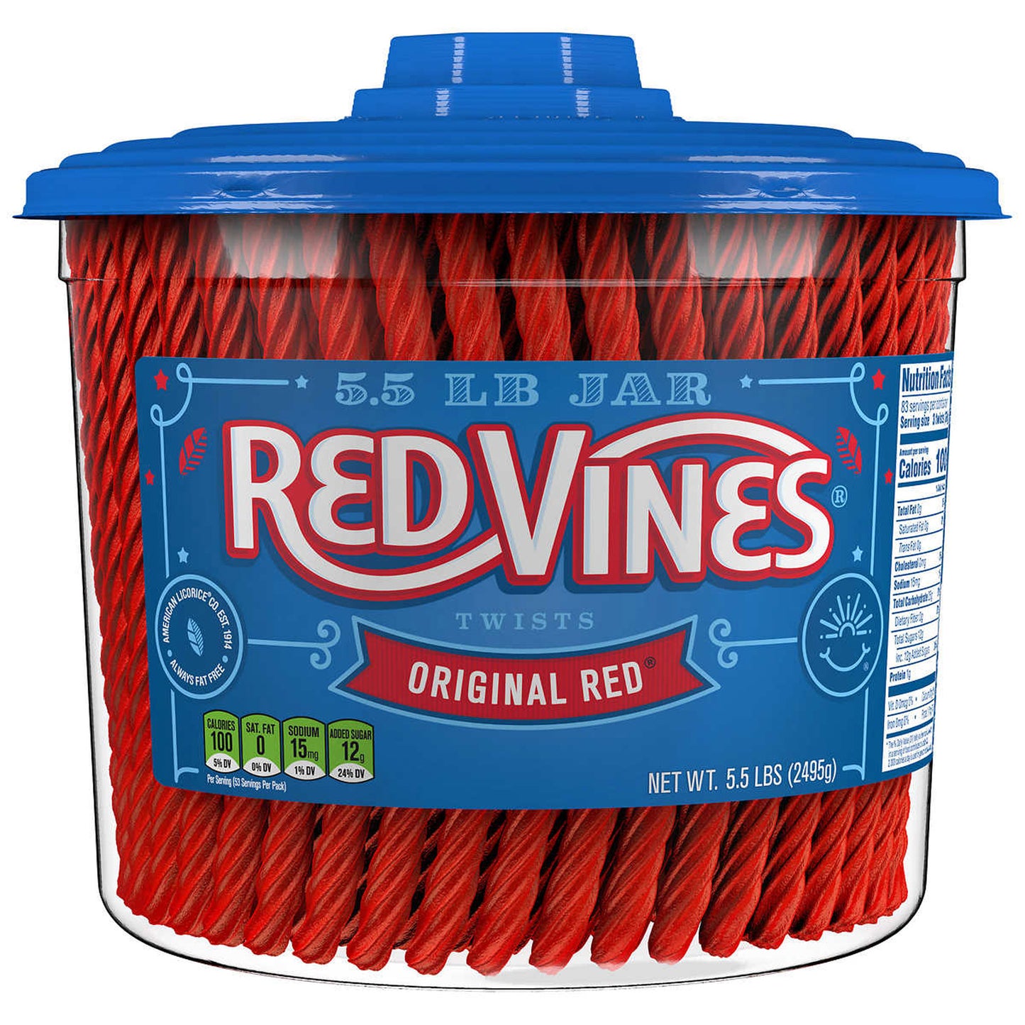 Red Vines Twists, Original Red, 5.5 lbs