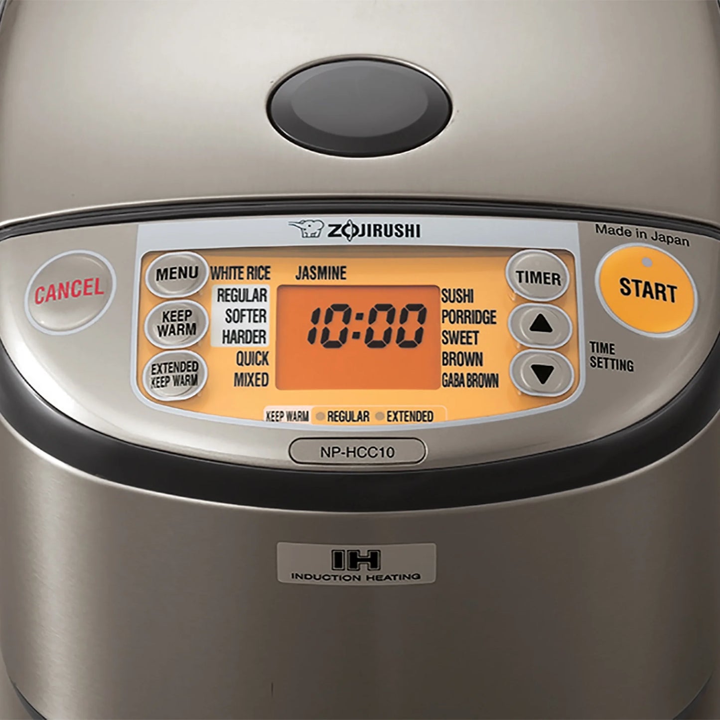 Zojirushi NP-HCC10XH Induction Heating System Rice Cooker and Warmer (5.5-Cup/ Dark Gray)