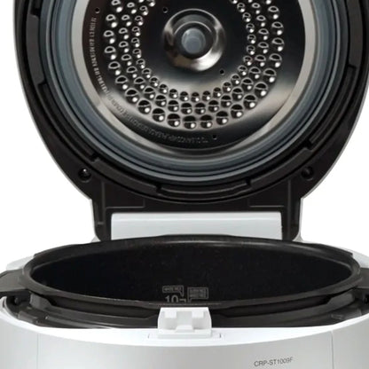 Open Box 6 Cup Twin Pressure Rice Cooker/Warmer w/ Nonstick Inner Pot, White