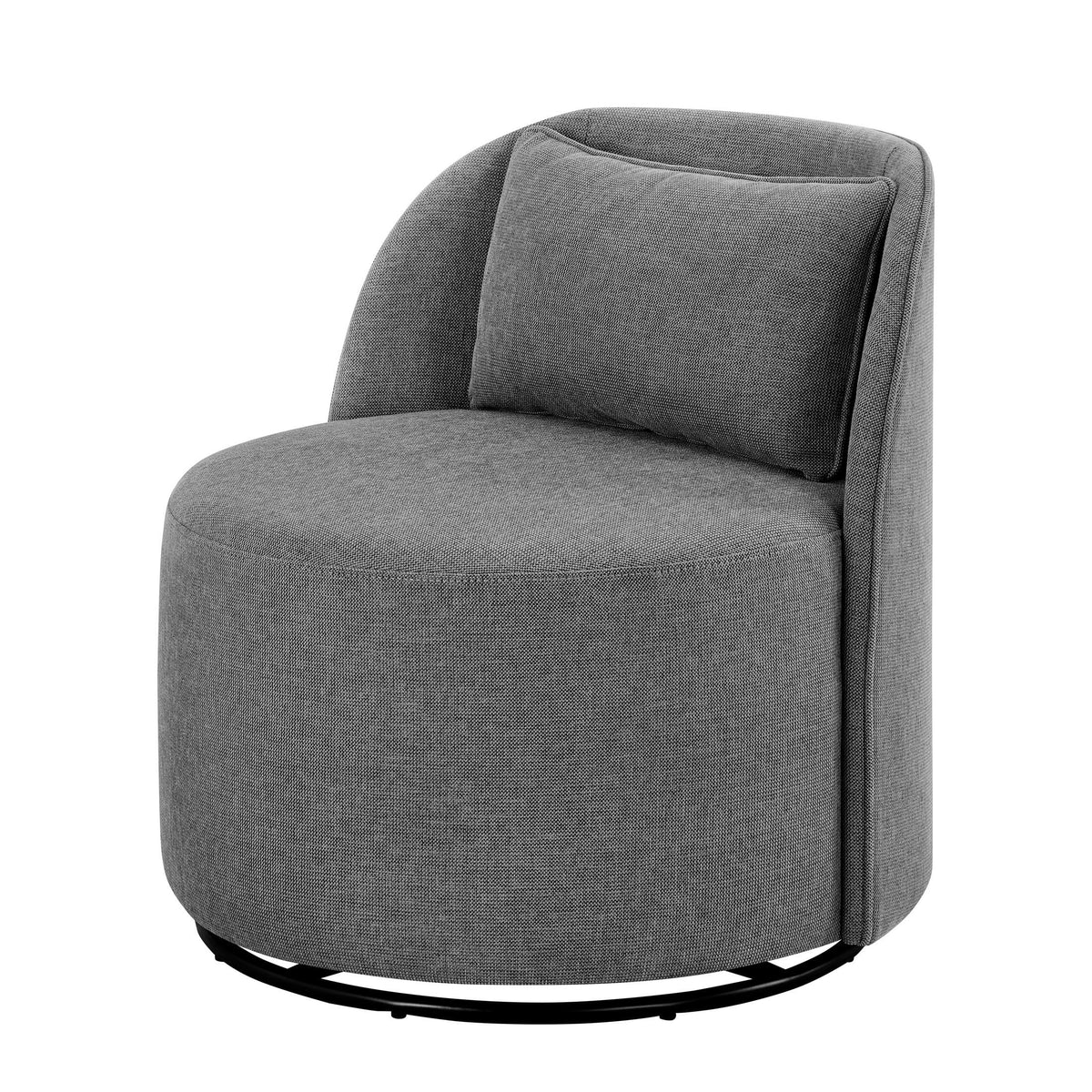 Better Homes & Gardens Juliet Modern Arch Swivel Accent Chair, Cream Boucle