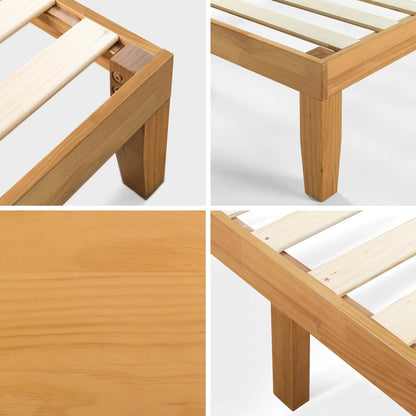 Zinus Moiz 14" Deluxe Wood Platform Bed Frame, Queen
